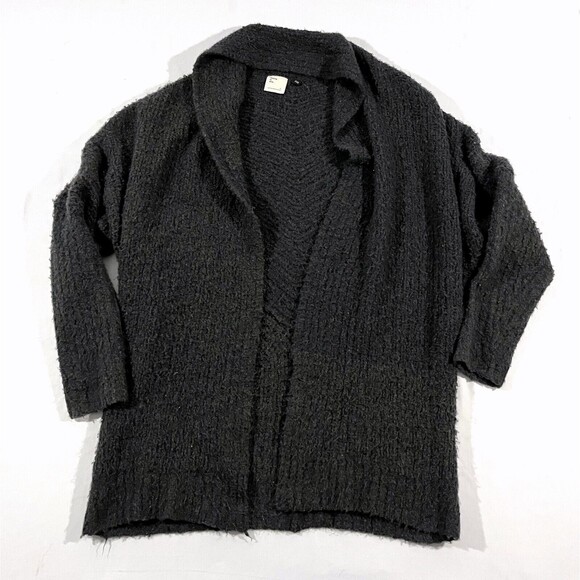Anthropologie Sleeping on Snow Open Front Cardigan Sweater Nylon Wool Blend Sz M - Picture 1 of 10